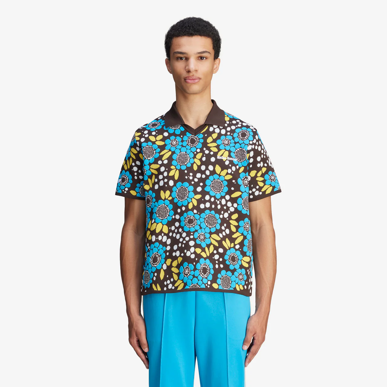 Knit Floral Polo x Wales Bonner - Image 3