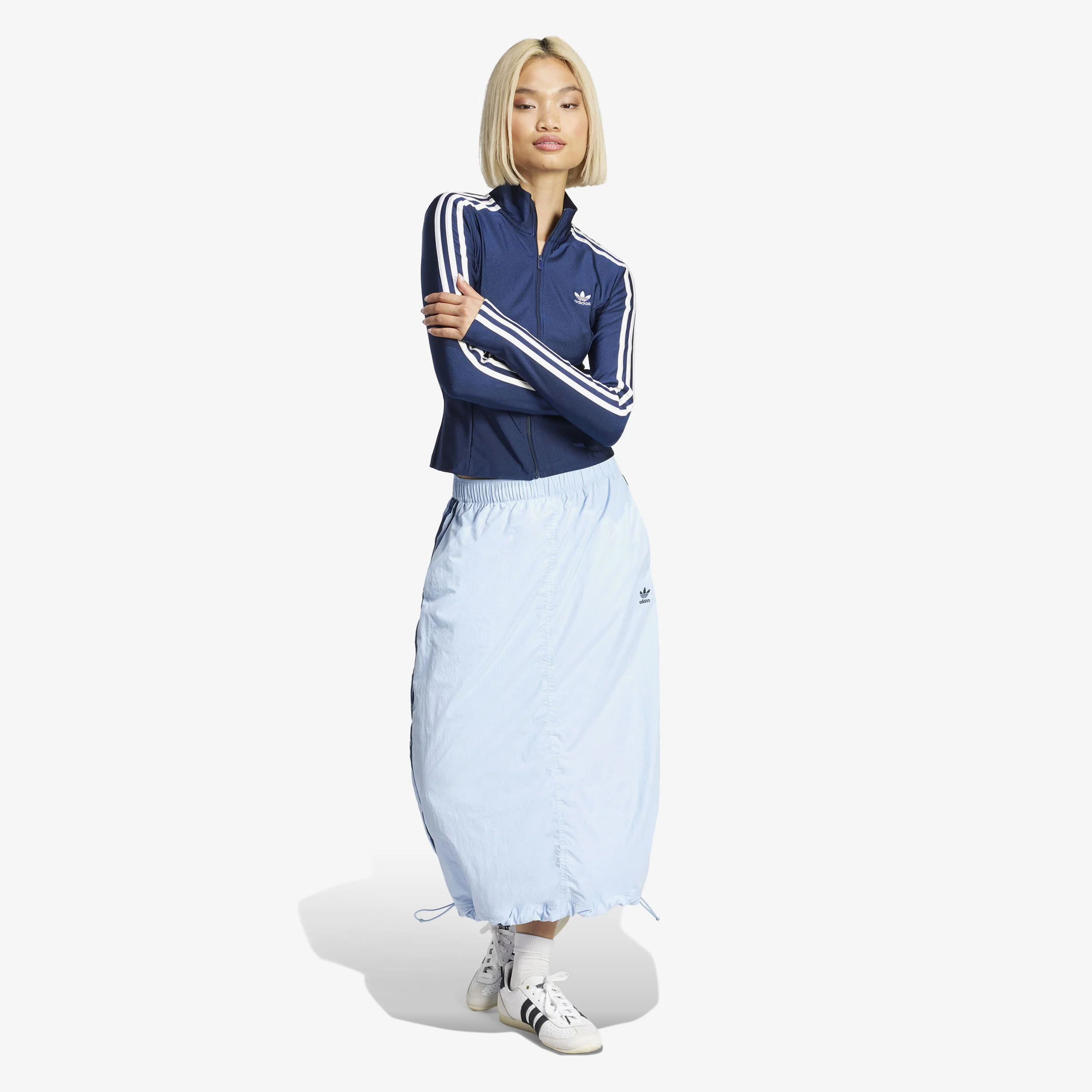 Wmns Adicolor 3 Stripe Slim Track Top - Image 4
