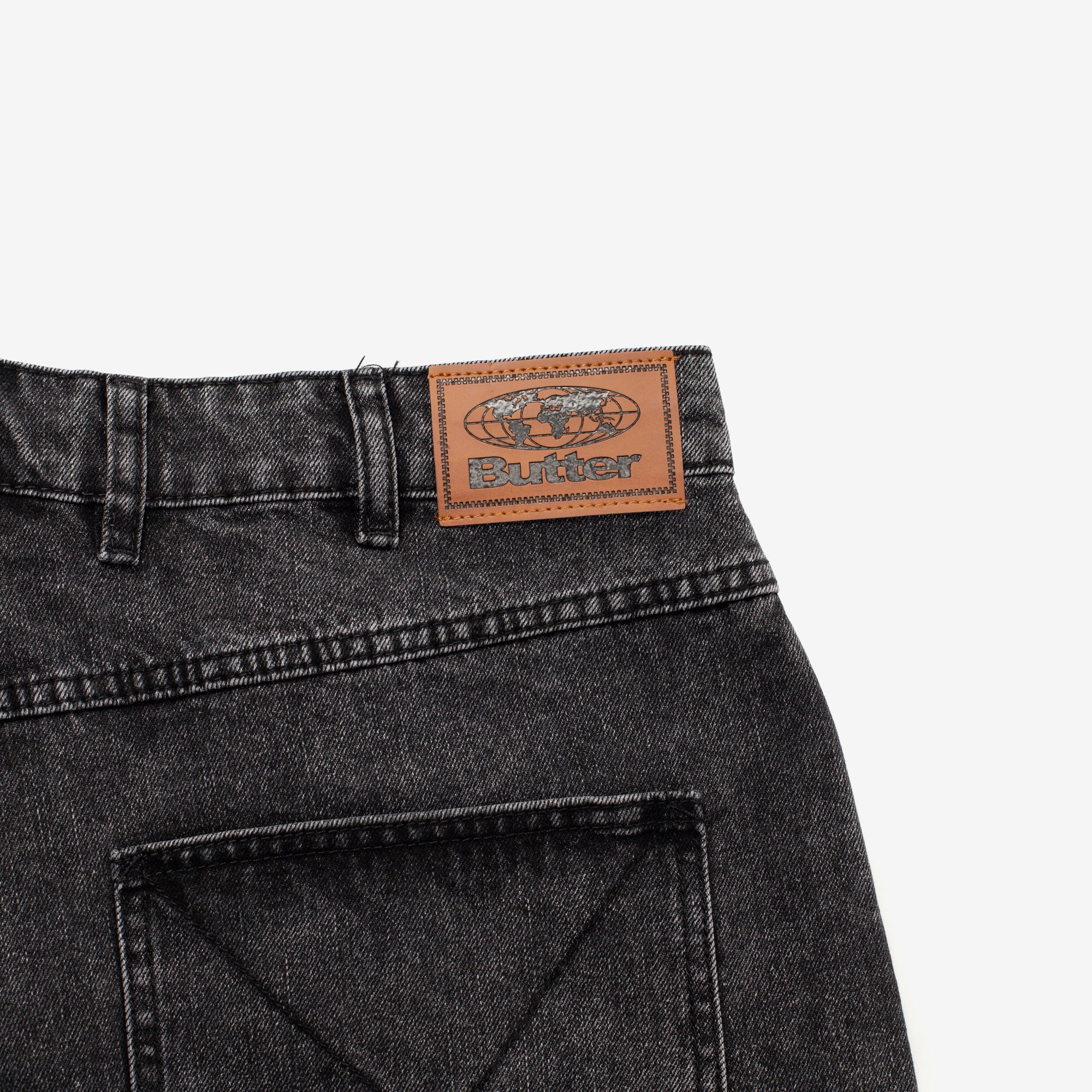 Stitch Denim Shorts - Image 3