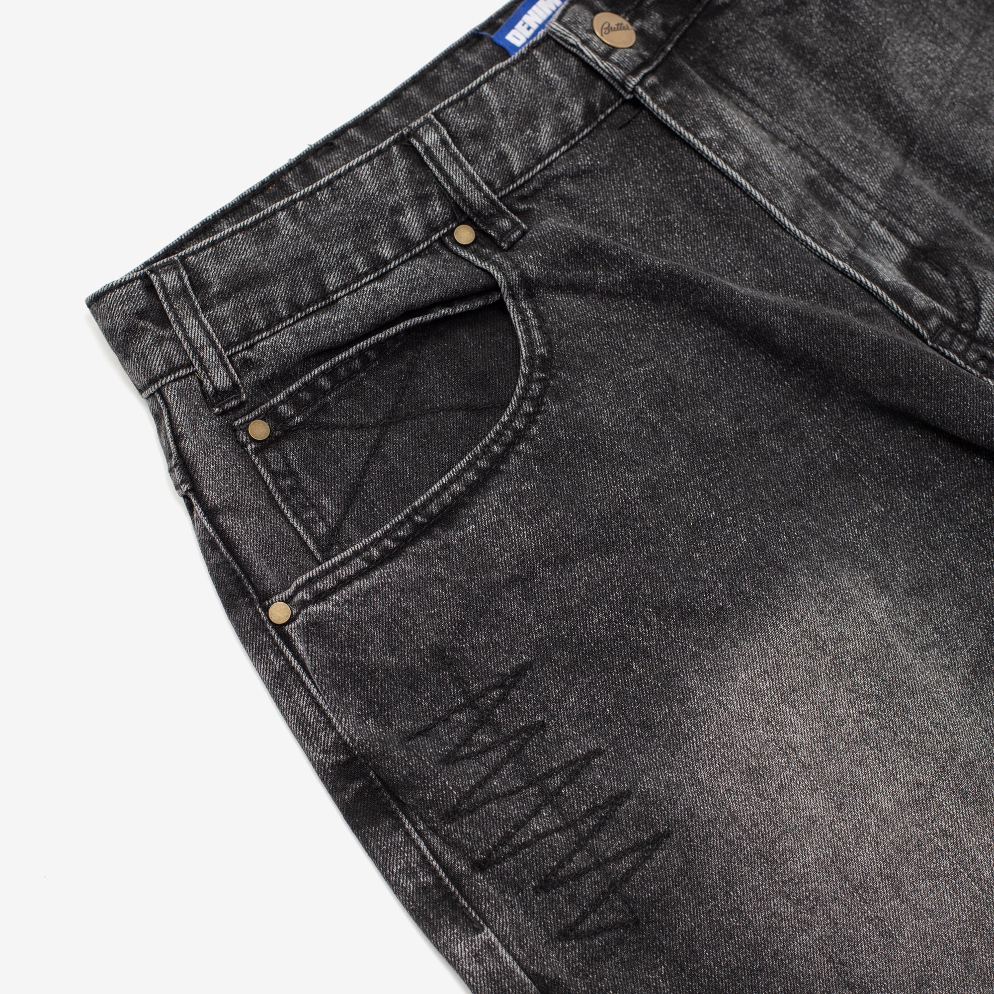 Stitch Denim Shorts - Image 8