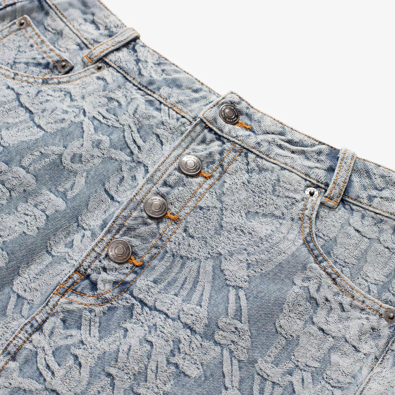 Wmns Settle Macrame Denim Skirt - Image 11