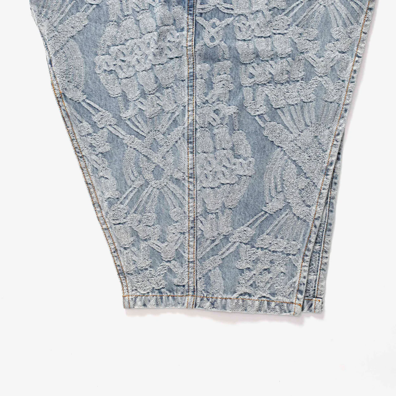 Wmns Settle Macrame Denim Skirt - Image 8