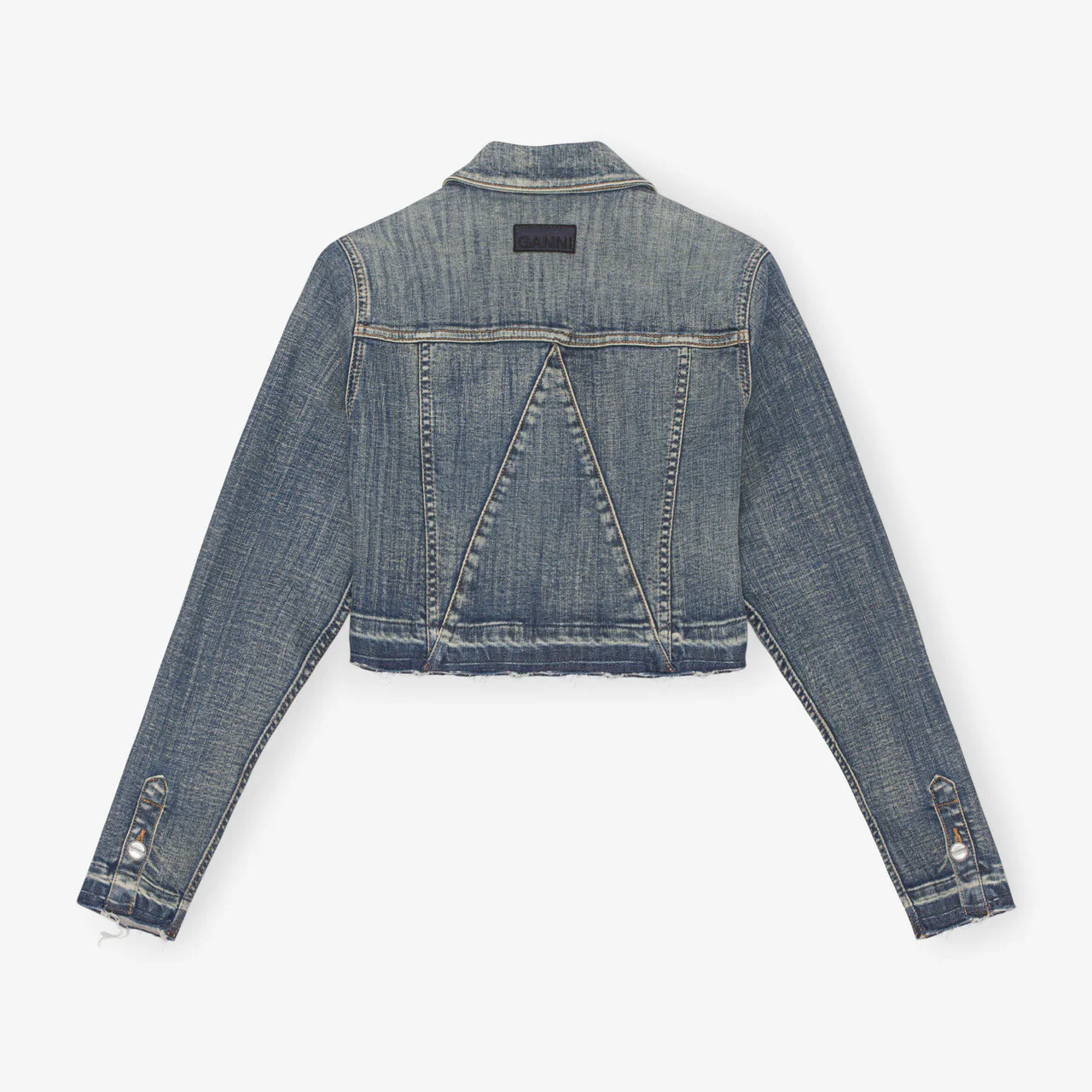 Tint Edge Denim Cropped Jacket - Image 2