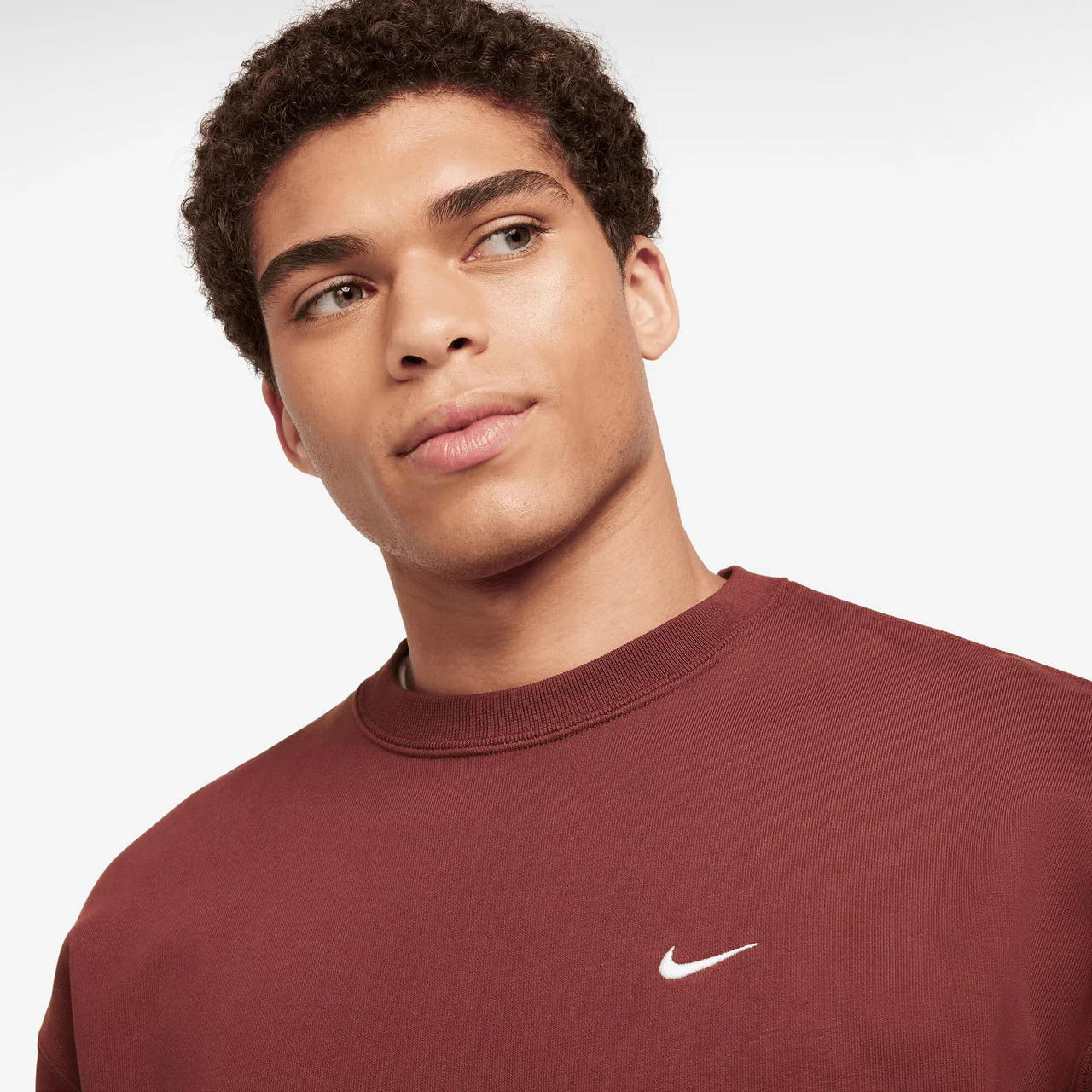 Solo Swoosh Fleece Crew - Image 3