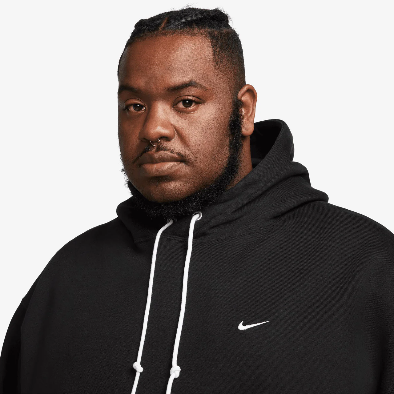 Solo Swoosh Fleece Pullover Hoodie - Image 10