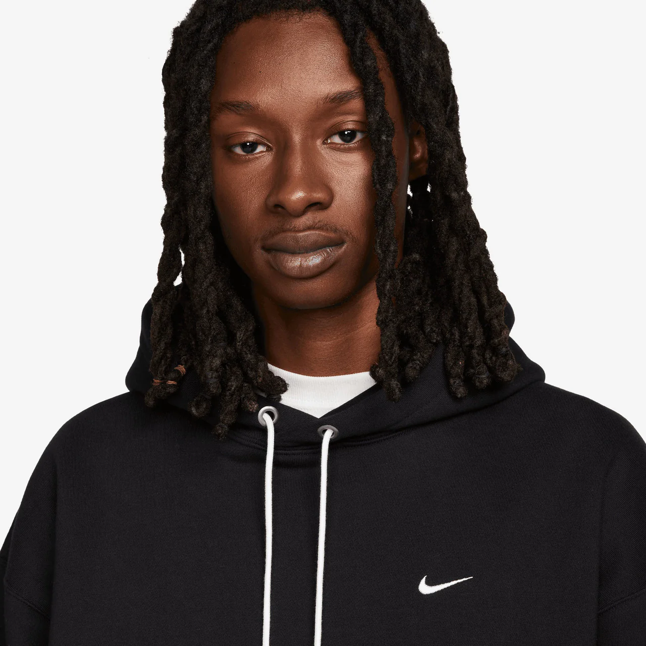 Solo Swoosh Fleece Pullover Hoodie - Image 5
