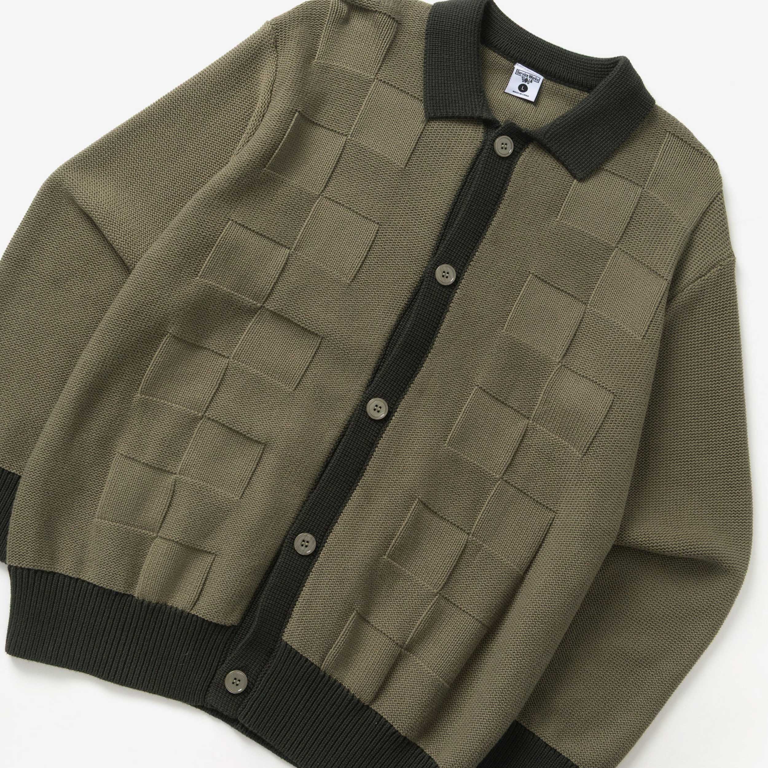 Check Panel Cardigan - Image 2