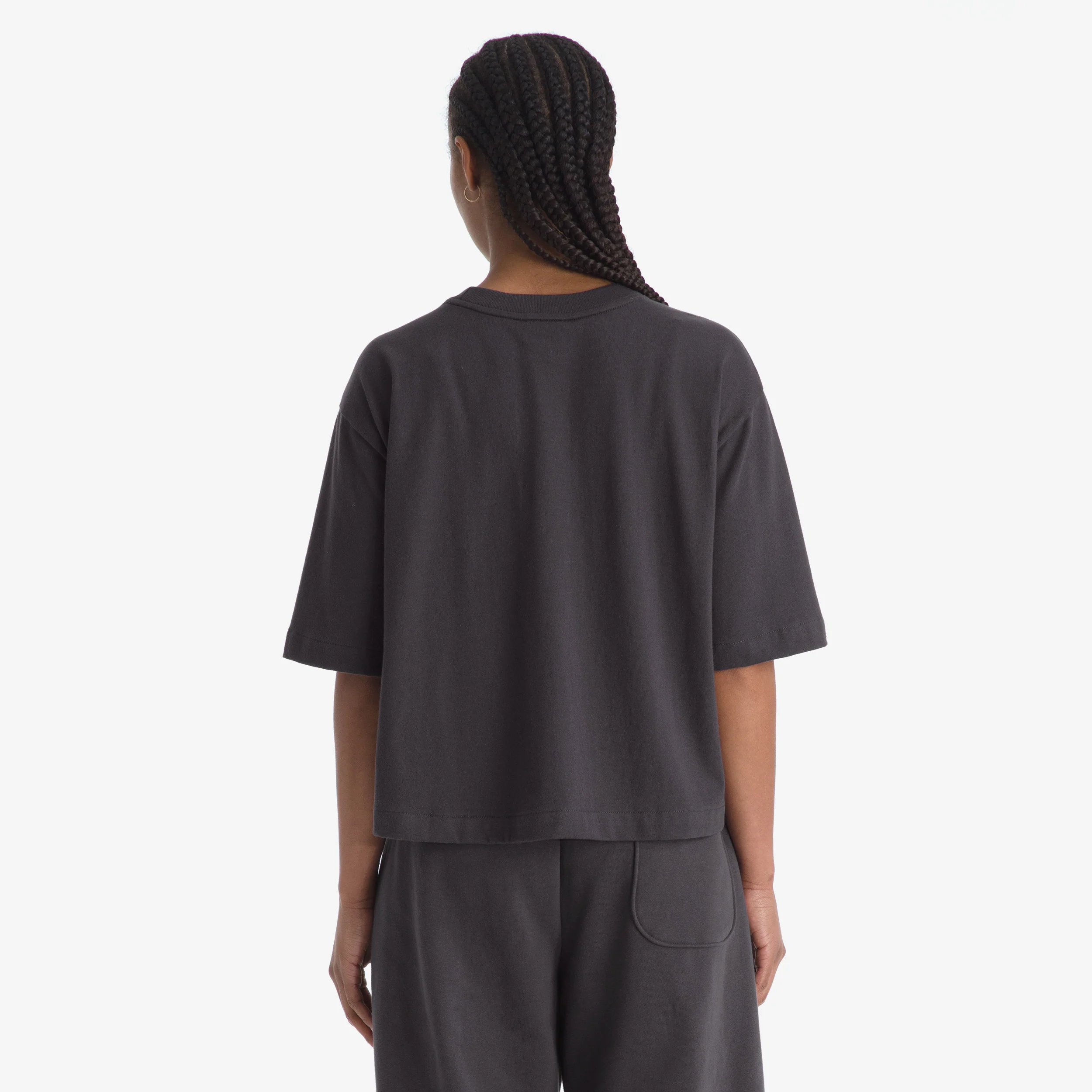 Wmns Redbox Short Sleeve Boxy Tee - Image 3